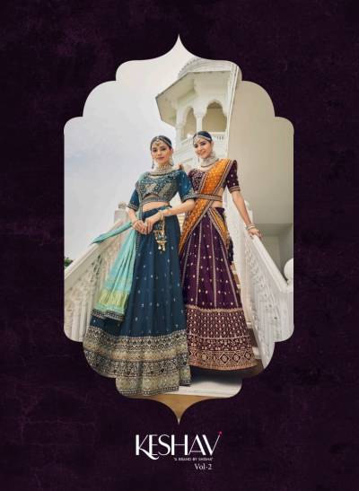 KESHAV VOL-02 BY SHISHA EMBROIDERY LEHENGA CHOLI MANUFACTURER IN INDIA